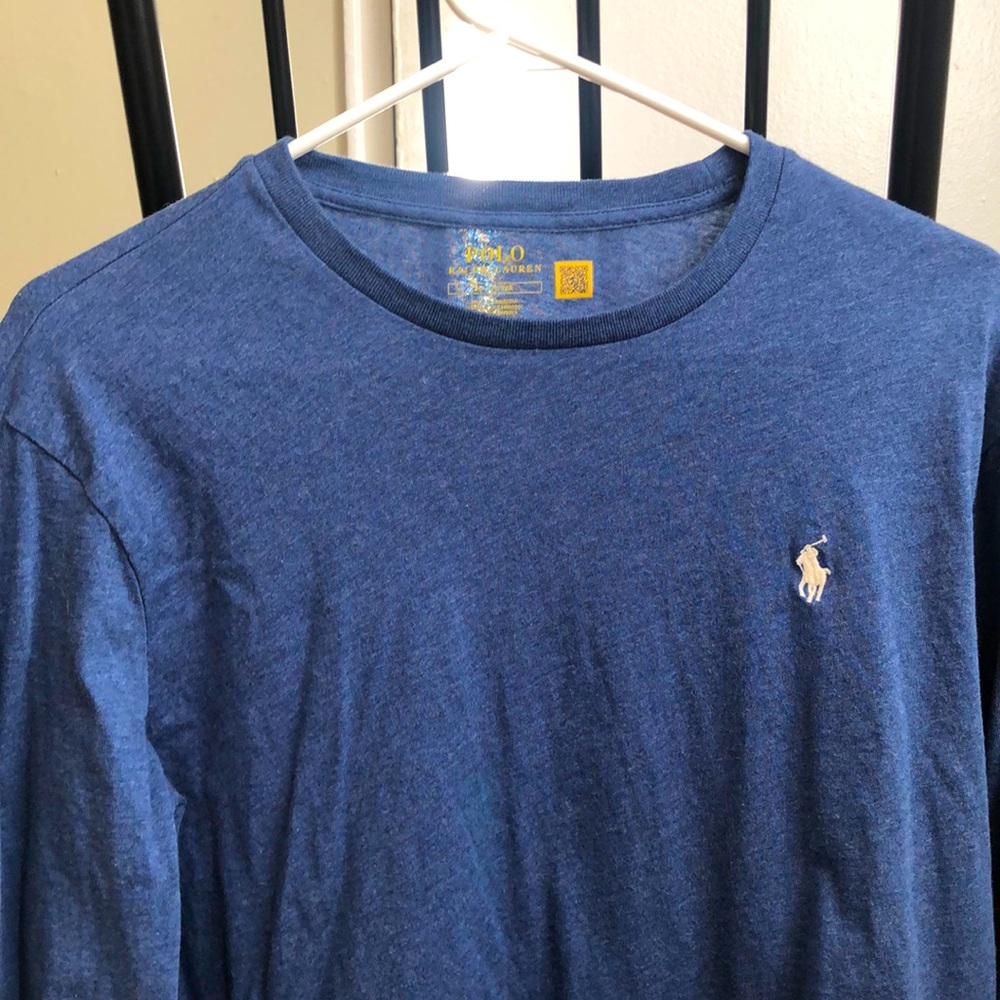 Polo Ralph Lauren Men’s Longsleeve, Size Medium, Blue heather